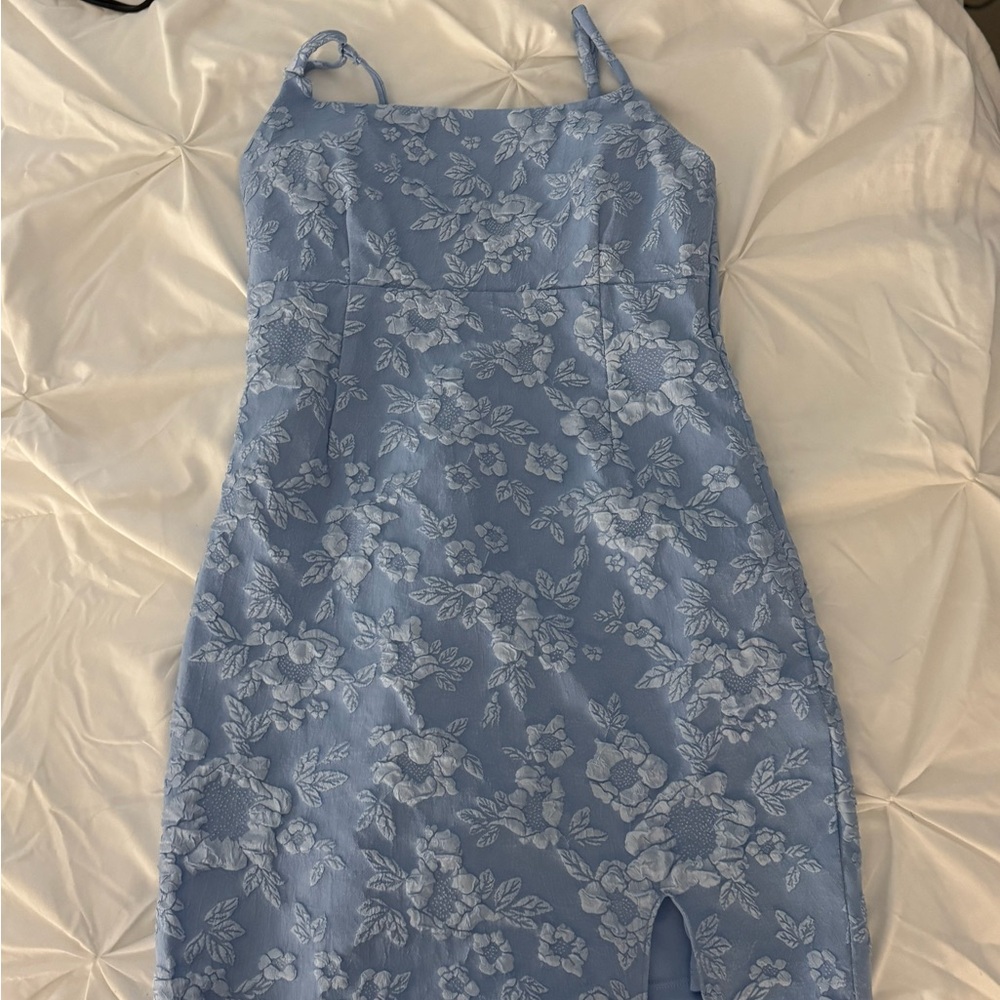 Spell Light Blue Floral Dress